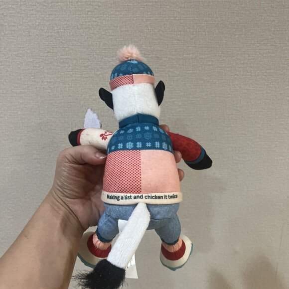 Chick-fil-A Christmas 2023 Plush Cow 🎄 Doll Toy Chikin 7" LIMITED EDITION - Picture 3 of 10